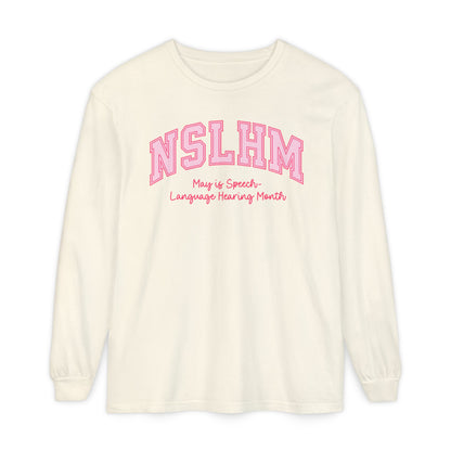 NSLHM Varsity Long Sleeve Comfort Colors T-Shirt