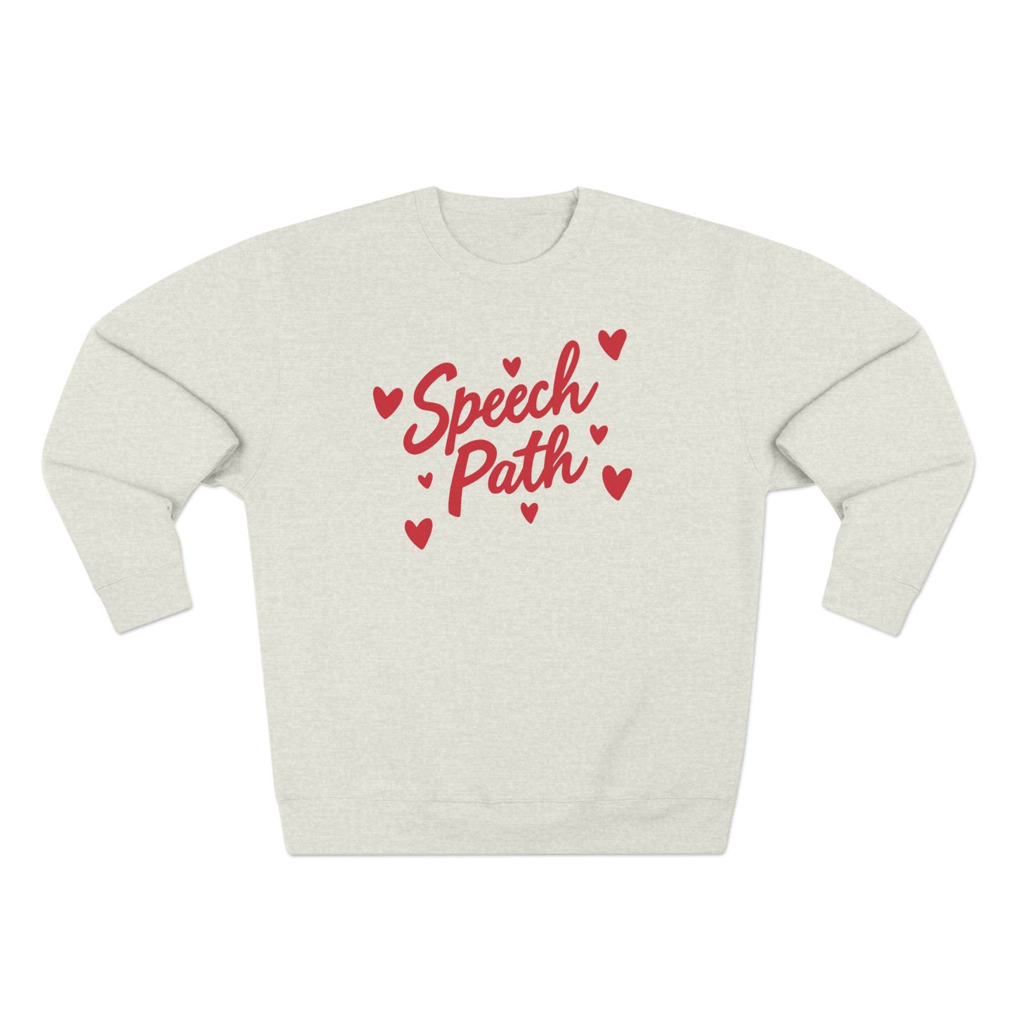 Speech Path Hearts Premium Crewneck Sweatshirt