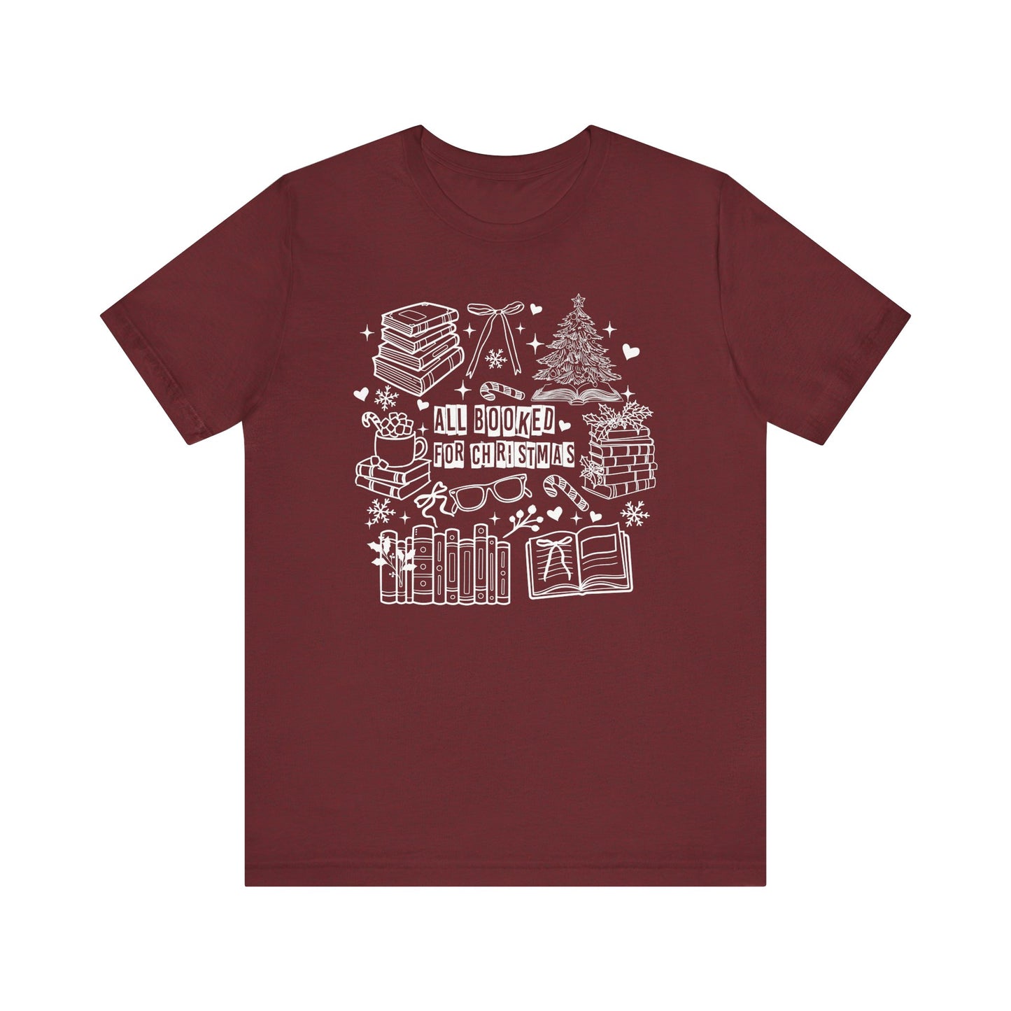 All Booked for Christmas Jersey T-Shirt