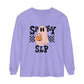 Spooky SLP Checkerboard Long Sleeve Comfort Colors T-Shirt