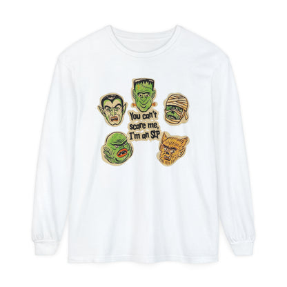 You Can't Scare Me I'm an SLP Long Sleeve Comfort Colors T-Shirt