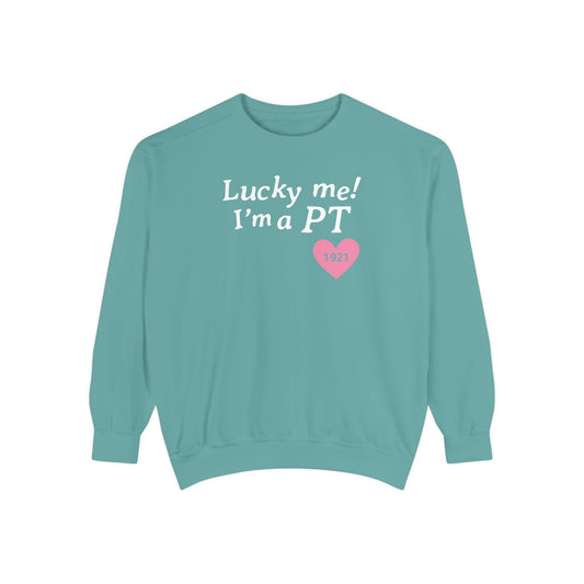 Lucky Me I'm an PT Comfort Colors Sweatshirt