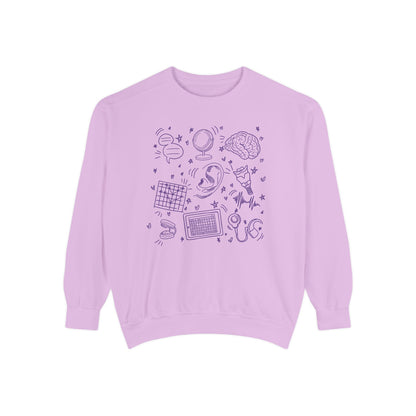 Speech & Hearing Doodles Comfort Colors Sweatshirt