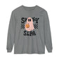 Spooky SLPA Checkerboard Long Sleeve Comfort Colors T-Shirt