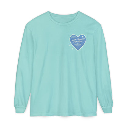 SLP Heart Patch Long Sleeve T-Shirt | Front and Back Print