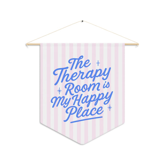 Therapy Room Happy Place Pennant