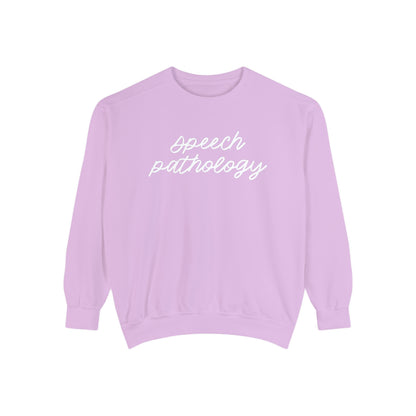 Speech Pathology Script Comfort Colors Sweatshirt