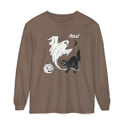 Boo Phonetic Spooky Long Sleeve Comfort Colors T-Shirt