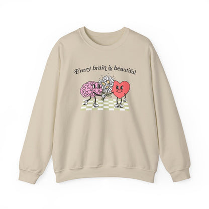 Every Brain Is Beautiful Crewneck Sweatshirt