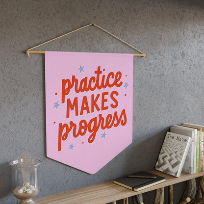 Practice Makes Progress Pennant