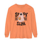 Spooky SLPA Checkerboard Long Sleeve Comfort Colors T-Shirt