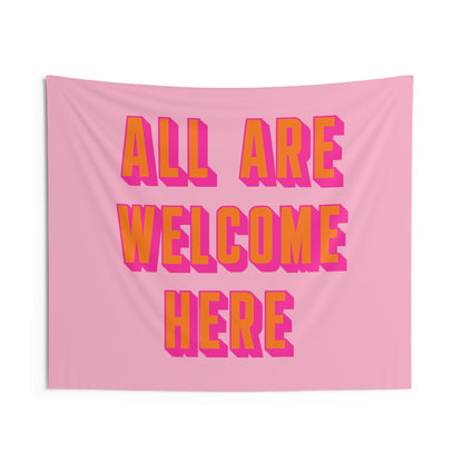 All Are Welcome Here Tapestry