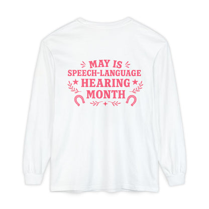 Western NSLHM Long Sleeve Comfort Colors T-Shirt | Front and Back Print