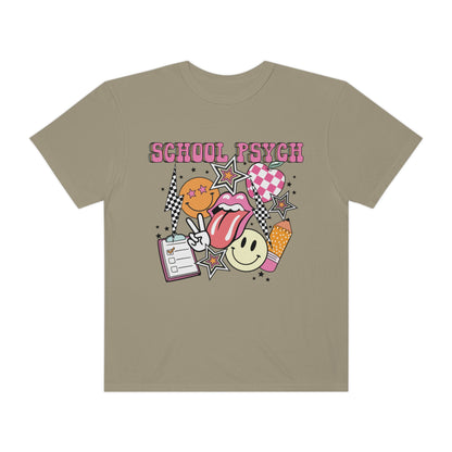 Retro School Psych Comfort Colors T-Shirt