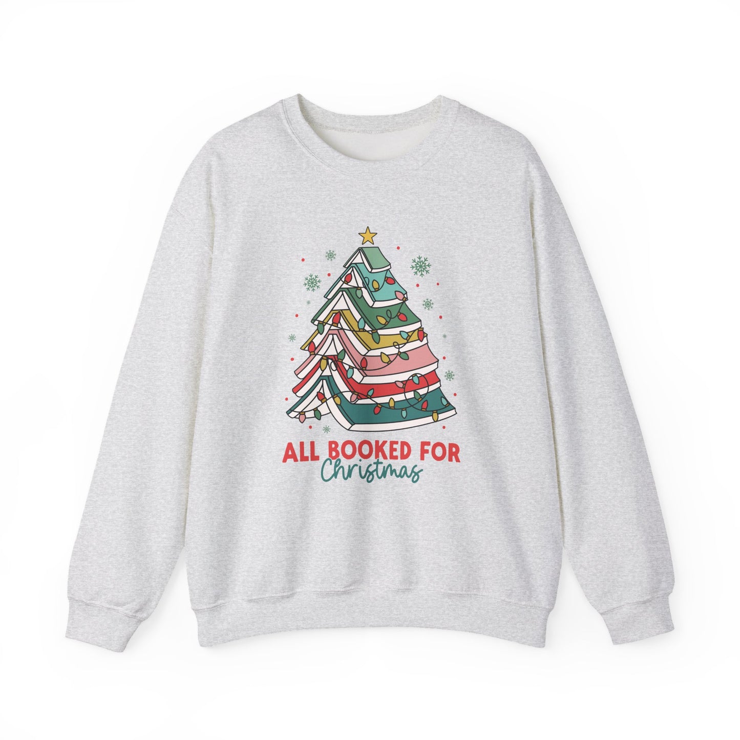 All Booked for Christmas Crewneck Sweatshirt