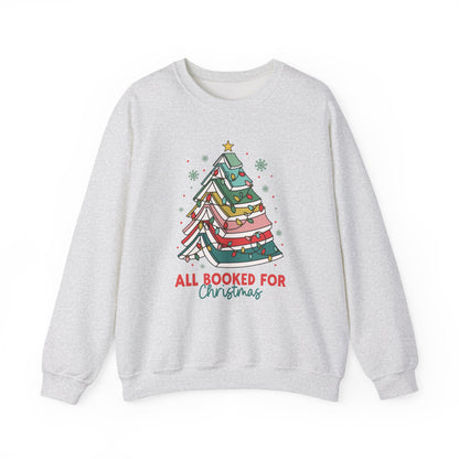 All Booked for Christmas Crewneck Sweatshirt