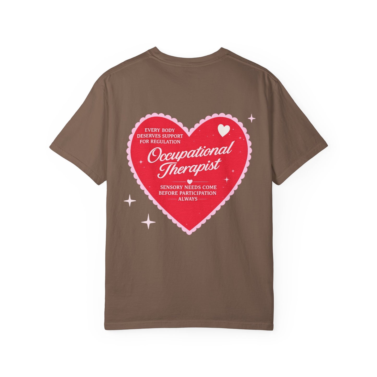 OT Heart Patch Comfort Colors T-Shirt | Front and Back Print