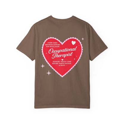 OT Heart Patch Comfort Colors T-Shirt | Front and Back Print