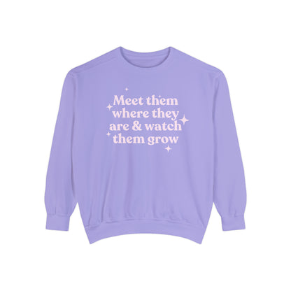 Meet Them Where They Are Comfort Colors Sweatshirt