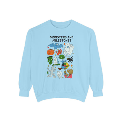 Monsters and Milestones Comfort Colors Sweatshirt