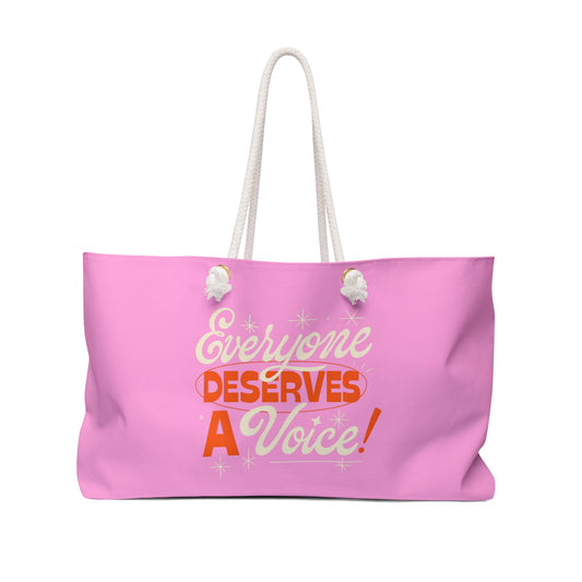 Everyone Deserves a Voice Oversized Therapy Tote