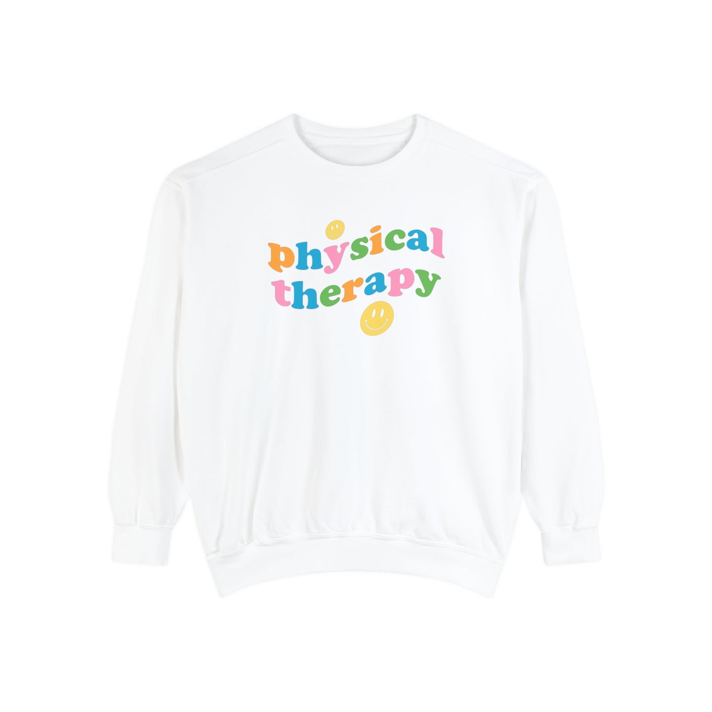Physical Therapy Wavy Comfort Colors Sweatshirt