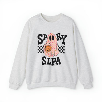 Spooky SLPA Checkerboard Crewneck Sweatshirt