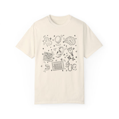 Speech & Hearing Doodles Comfort Colors T-Shirt