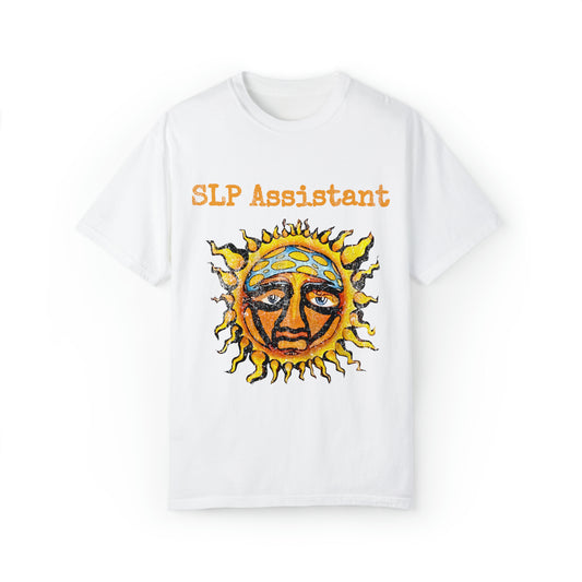 SLP Assistant Distressed Sun Band-Inspired Comfort Colors T-Shirt
