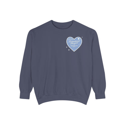OT Heart Patch Comfort Colors Sweatshirt | Front and Back Print