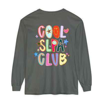 Personalized Cool SLPA Club Long Sleeve Comfort Colors T-Shirt | Front and Back Print
