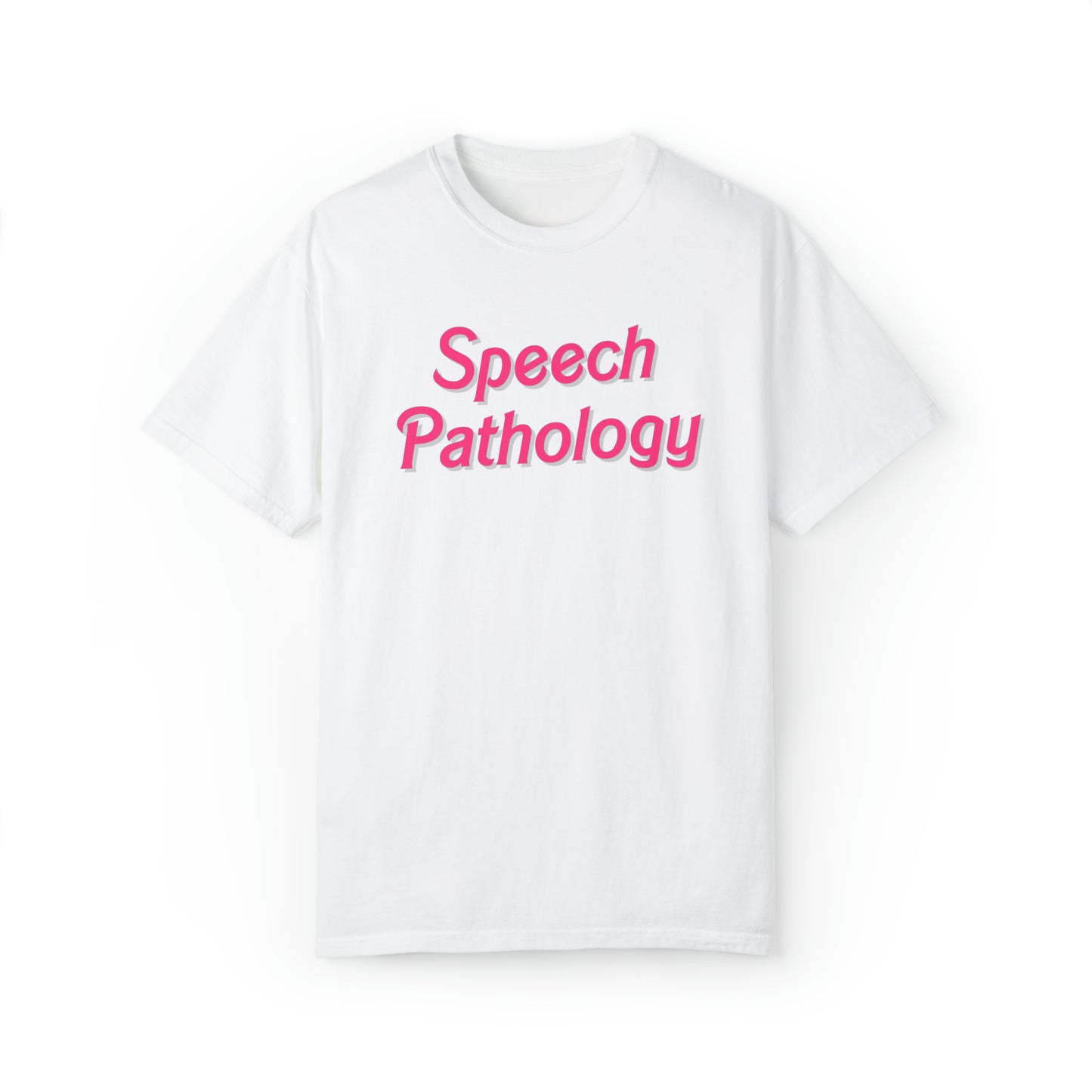 Pink Speech Pathology Comfort Colors T-Shirt