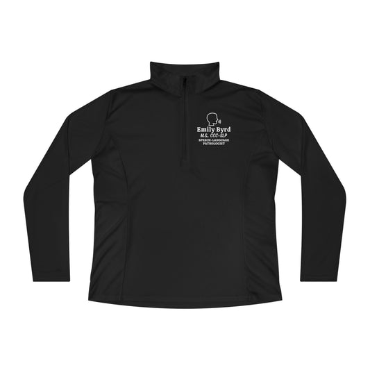 Personalized Speech Icon Women's Quarter-Zip Pullover