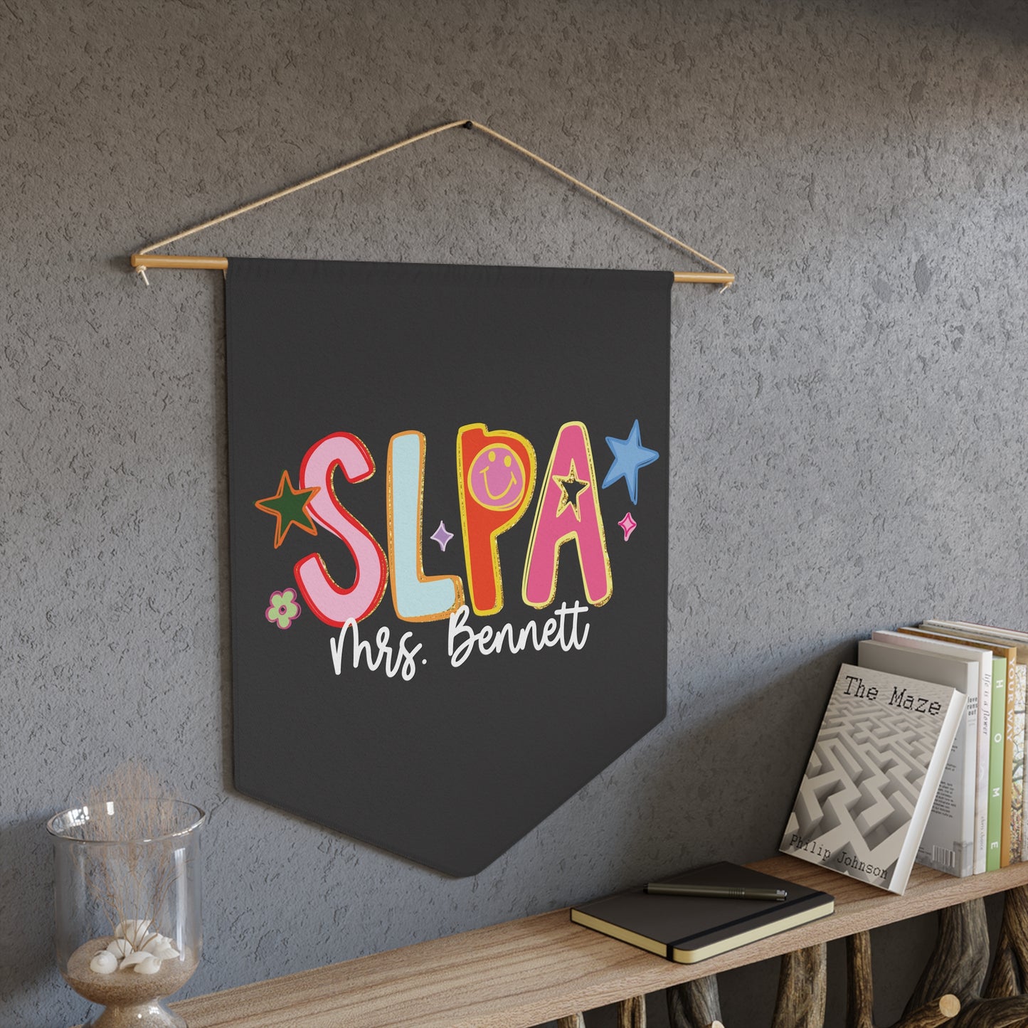 Personalized Retro Colorful SLPA Pennant