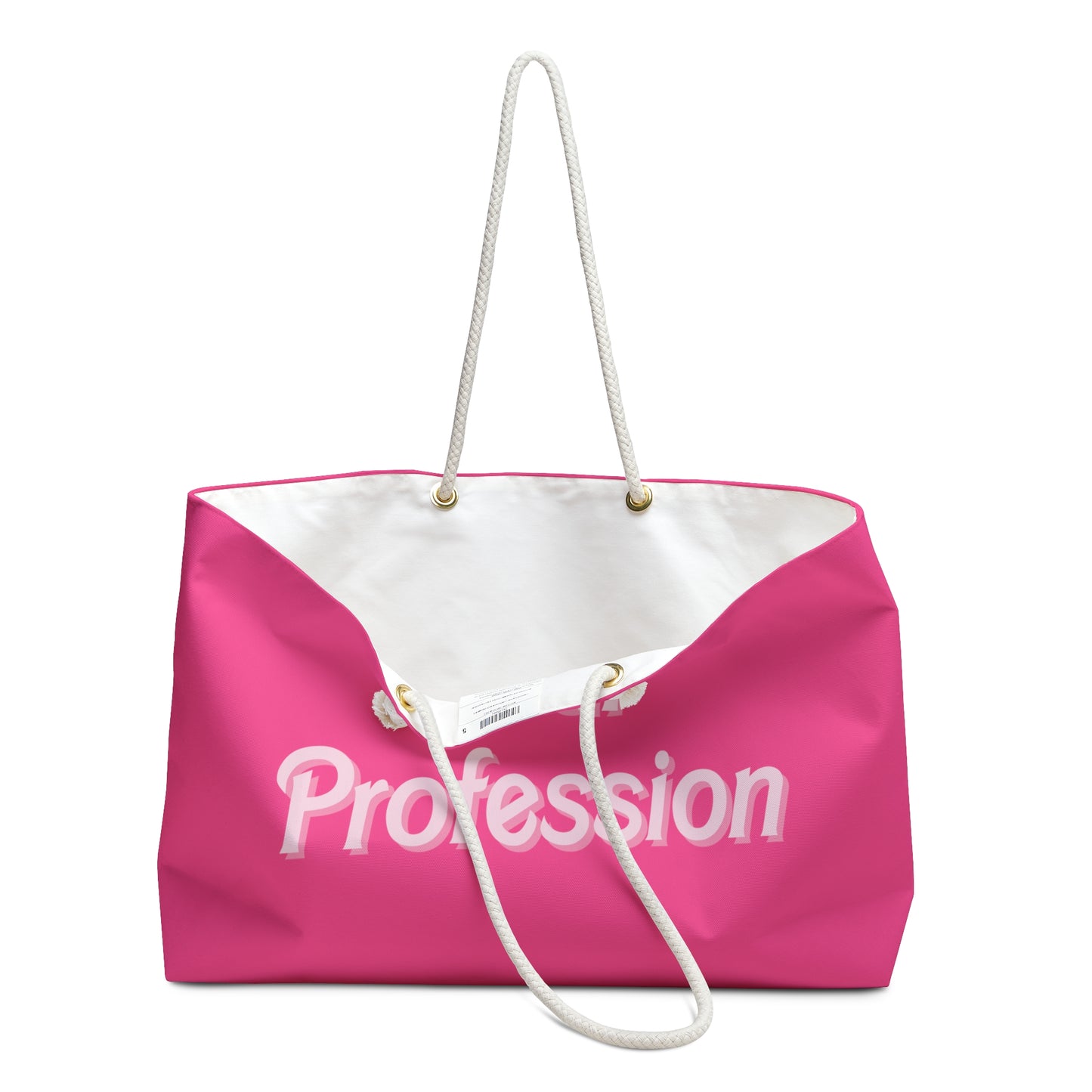 Pink Custom Profession Pink Oversized Tote