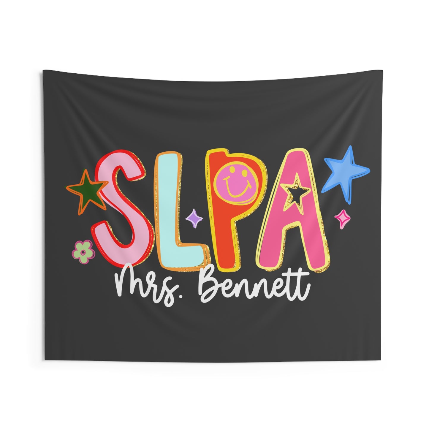 Personalized Retro Colorful SLPA Tapestry