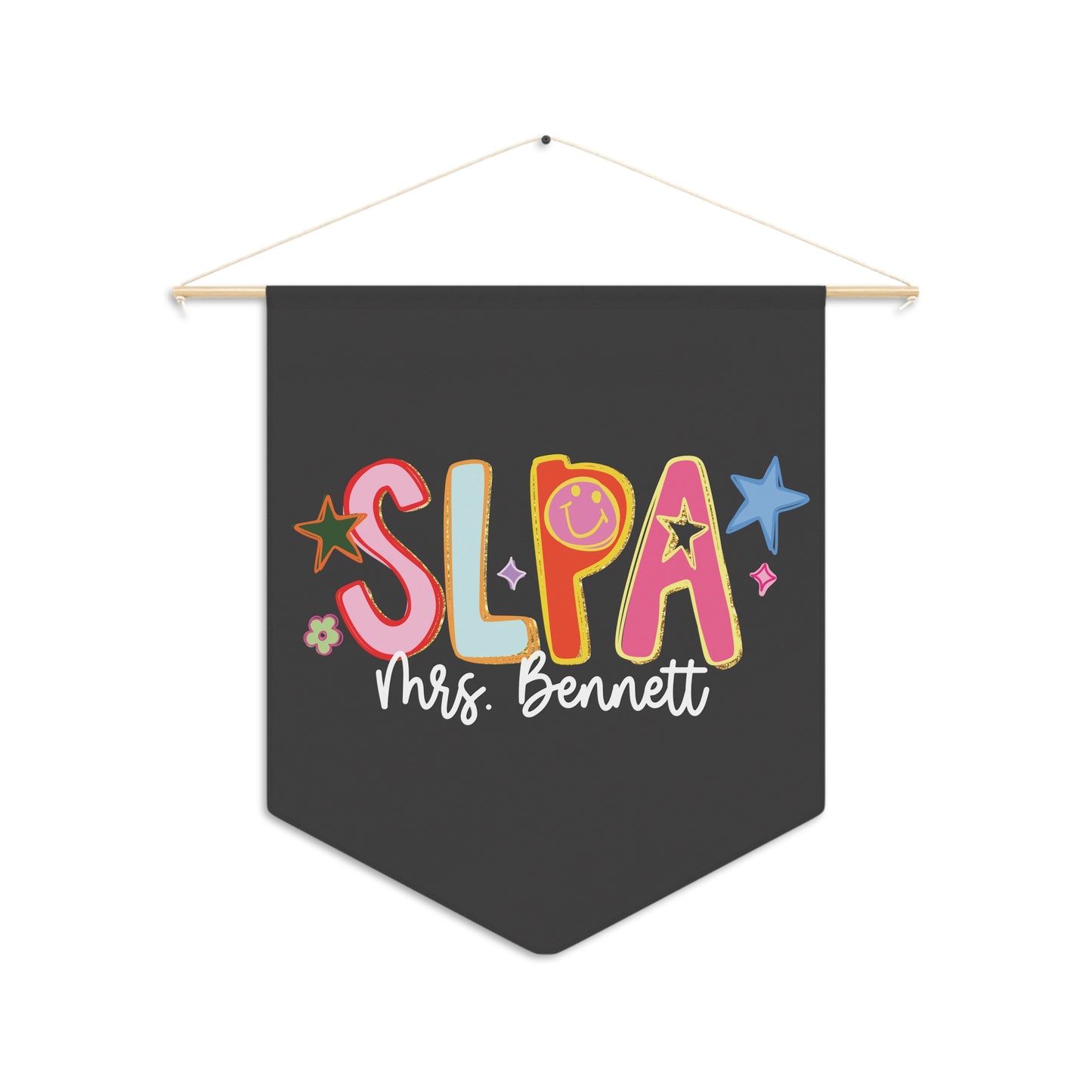 Personalized Retro Colorful SLPA Pennant