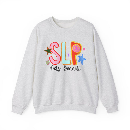 Personalized Cool SLP Club Sweatshirt | Front and Back Print