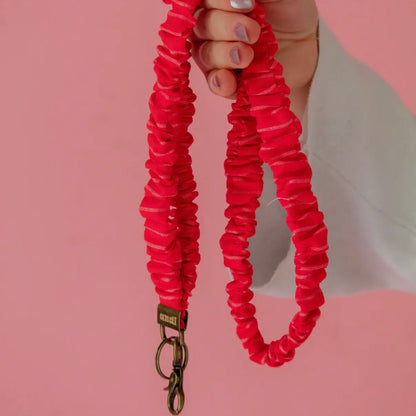 Scrunchie Lanyard | Red Striped