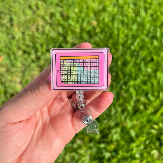 Colorful AAC Badge Reel