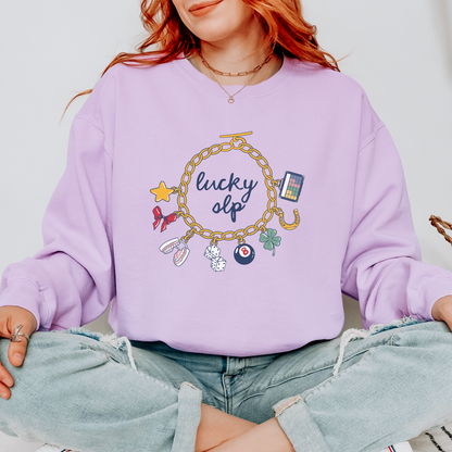 Lucky SLP Charm Bracelet Comfort Colors Sweatshirt