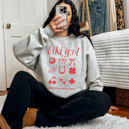 Lucky Girl IPA Premium Crewneck Sweatshirt