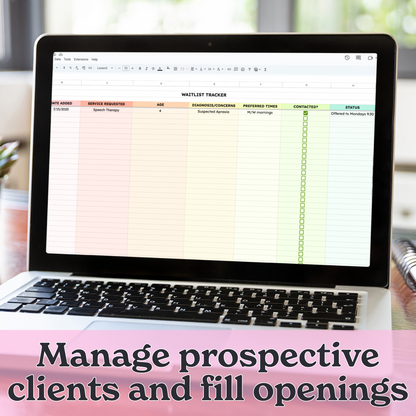 Private Practice Google Sheets Bundle | 11 Editable Tools for Caseload, Insurance, and Scheduling