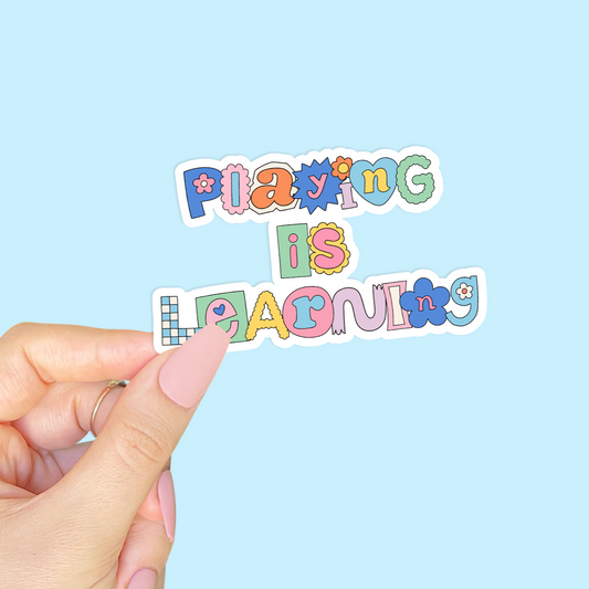 Playing is Learning Sticker
