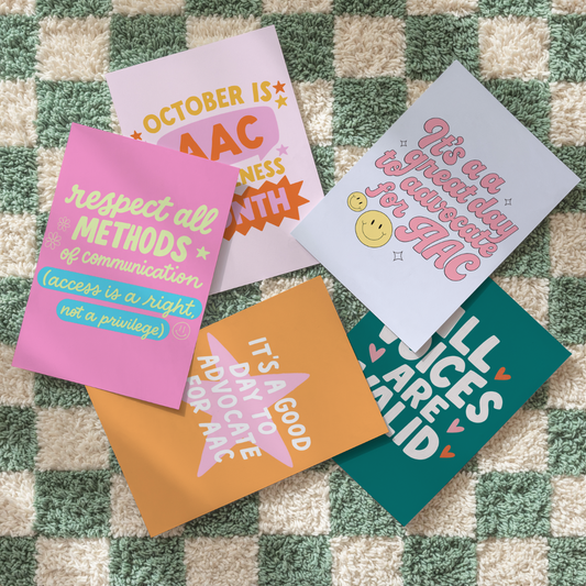 AAC Awareness Digital Poster Set
