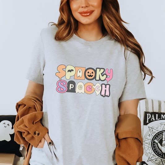 Spooky Speech Retro Jersey T-Shirt