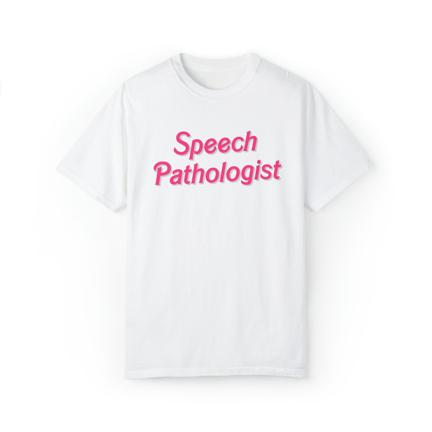 Pink Speech Pathologist Comfort Colors T-Shirt
