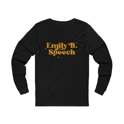 Custom Logo Jersey Long Sleeve T-Shirt | Left Chest & Back Print