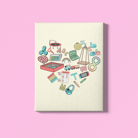 Autism Heart Digital Print