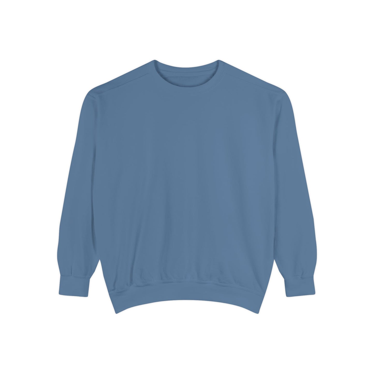 Custom Logo Comfort Colors Crewneck Sweatshirt | Left Chest & Back Print